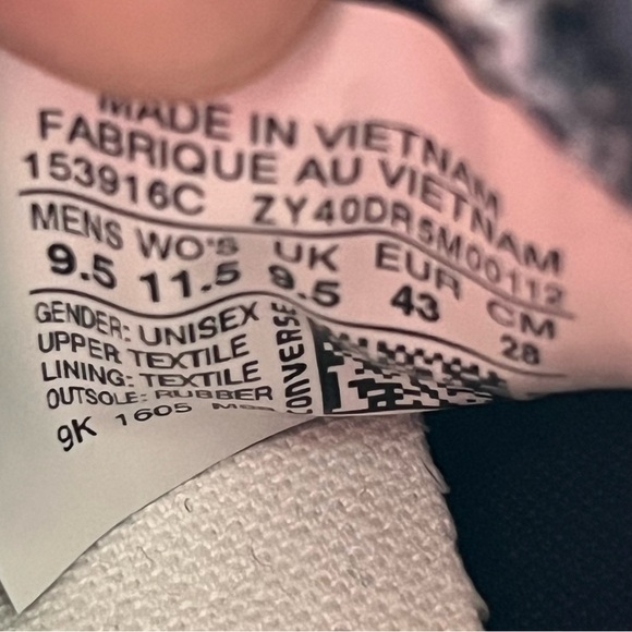 CHUCK TAYLOR CONVERSE DENIM FLAG SNEAKERS STARS STRIPES 4th JULY Mens 9.5 /W11.5 - Picture 6 of 16